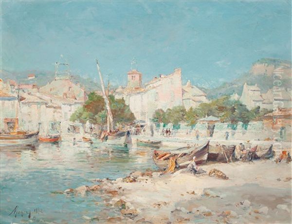 Motiv Ifran Cassis Oil Painting by Charles Malfroy