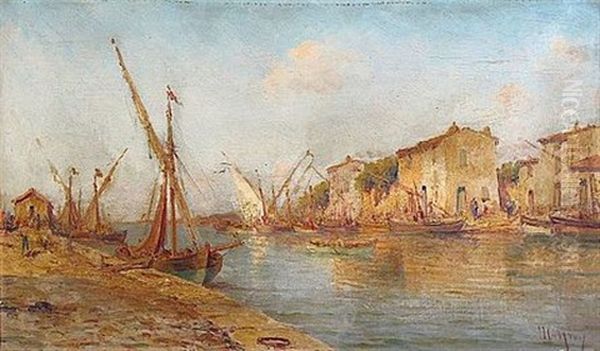 Le Port Oil Painting by Charles Malfroy