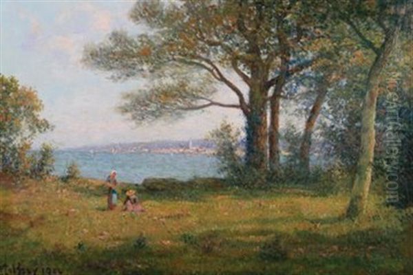 View Of A Coastline by Charles Malfroy