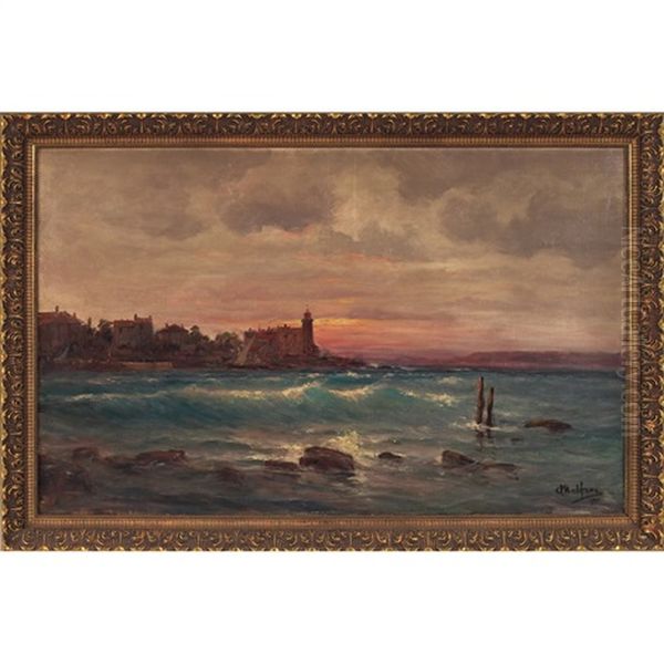 Seascape Oil Painting by Charles Malfroy