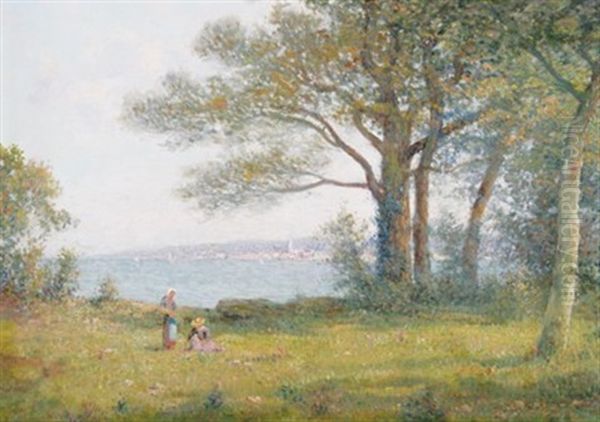 View In The South Of France Oil Painting by Charles Malfroy