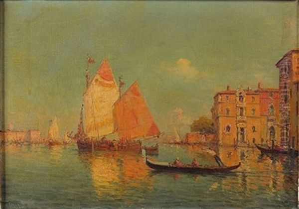 Vue D'un Canal A Venise by Charles Malfroy