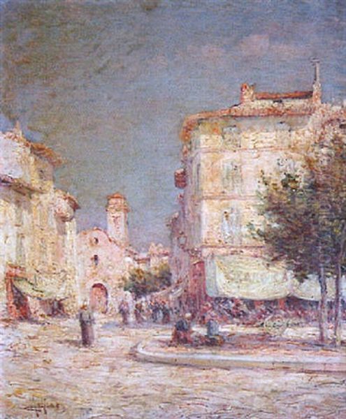 Calle Mediterraneo Oil Painting by Charles Malfroy