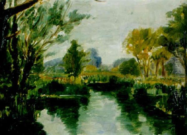 Bord De Riviere Oil Painting by Charles Malfroy