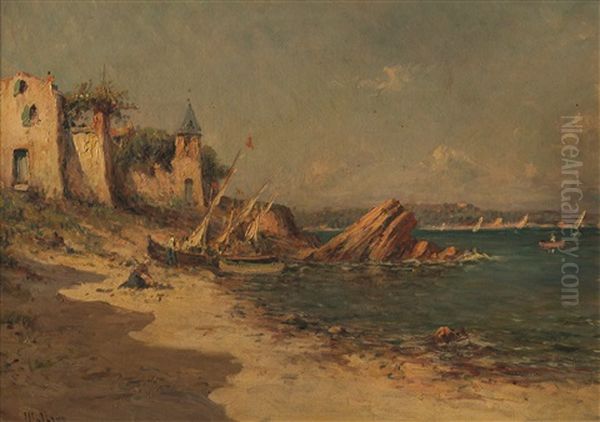 Costa Oil Painting by Henri Malfroy-Savigny