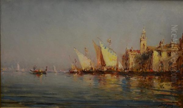 Venise Oil Painting by Henri Malfroy-Savigny