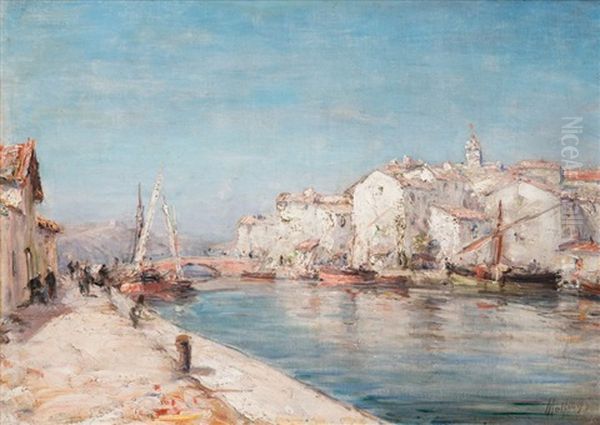 Martigues Oil Painting by Henri Malfroy-Savigny