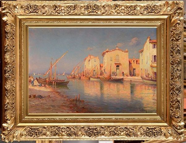 Les Martigues Oil Painting by Henri Malfroy-Savigny