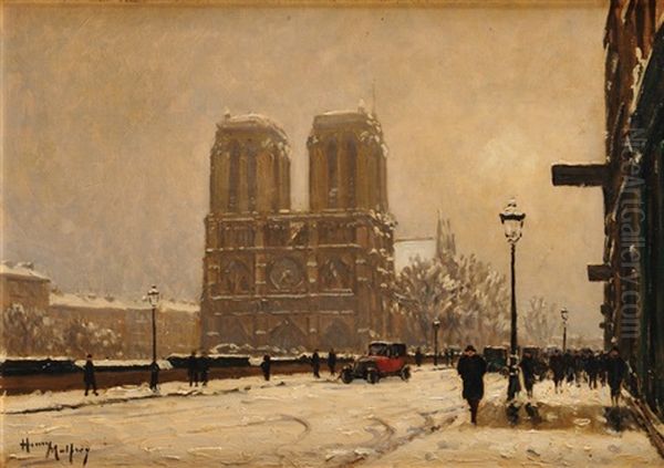 Vue De Notre-dame by Henri Malfroy-Savigny