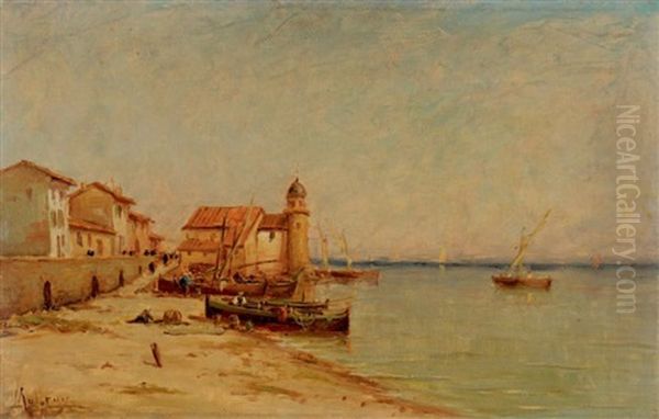 Le Vieux Port De Martigues Oil Painting by Henri Malfroy-Savigny