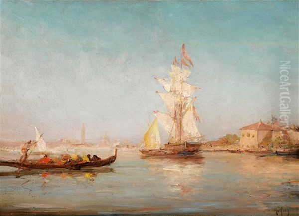 Partie Aus Venedig Oil Painting by Henri Malfroy-Savigny