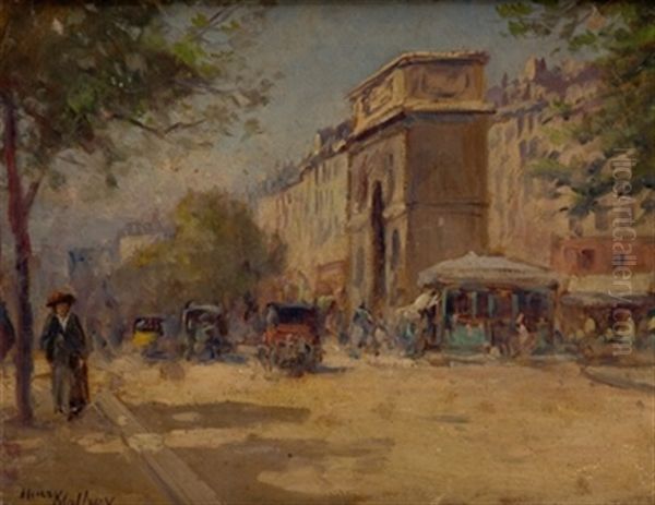 Avenida Oil Painting by Henri Malfroy-Savigny