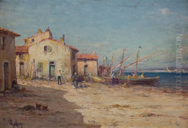 Costa Oil Painting by Henri Malfroy-Savigny