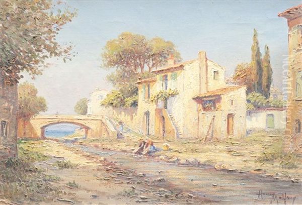 Vue Des Martigues Oil Painting by Henri Malfroy-Savigny