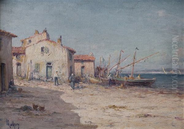 Costa Oil Painting by Henri Malfroy-Savigny