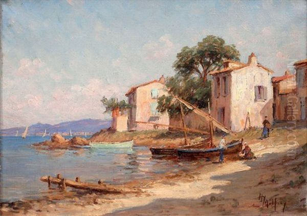 Les Martigues Oil Painting by Henri Malfroy-Savigny