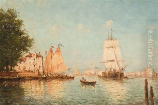 Caprice Venitien Oil Painting by Henri Malfroy-Savigny