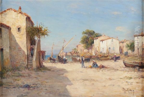 Les Martigues Oil Painting by Henri Malfroy-Savigny