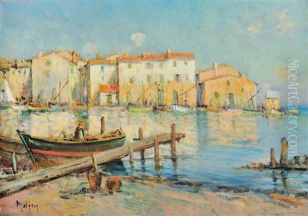 Les Martigues Oil Painting by Henri Malfroy-Savigny