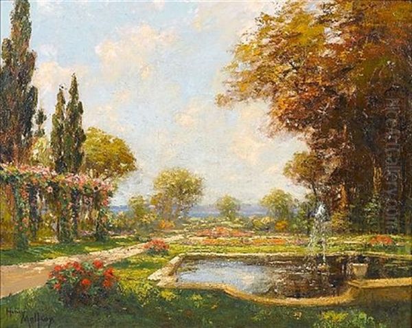 The Garden In Summer Oil Painting by Henri Malfroy-Savigny