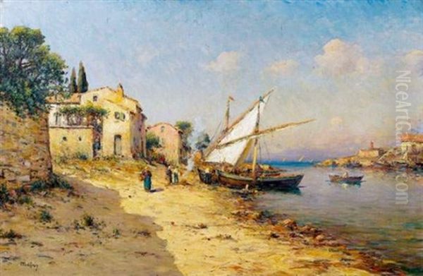 Les Martigues Oil Painting by Henri Malfroy-Savigny