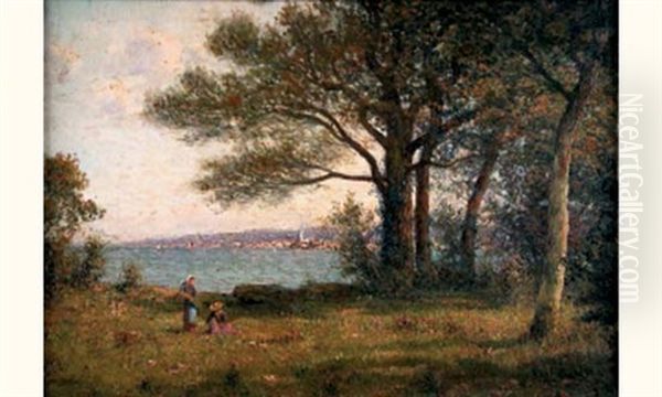 Paysage De Bord De Mer Oil Painting by Henri Malfroy-Savigny