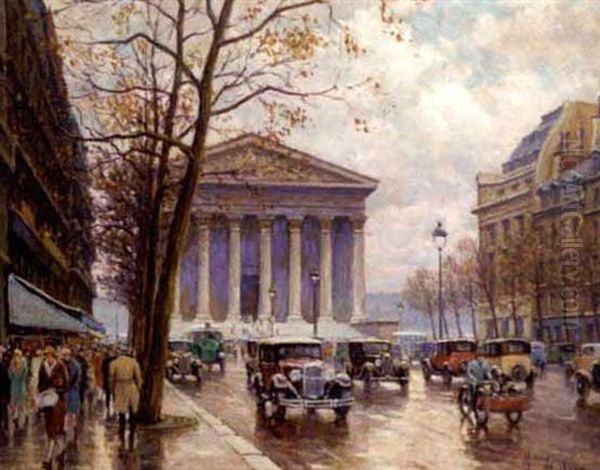 La Madeliene, Paris Oil Painting by Henri Malfroy-Savigny