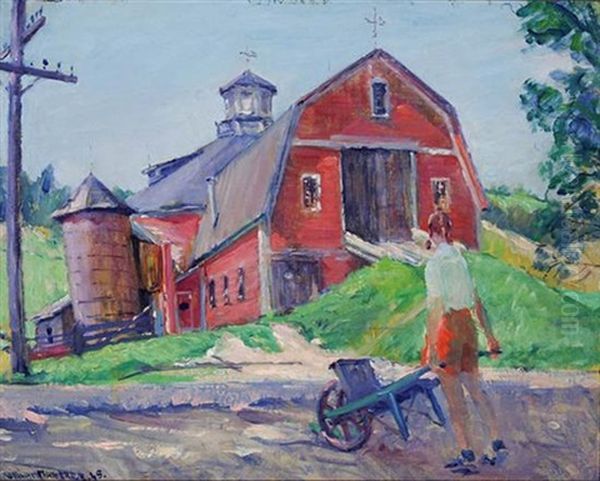 The Barn Oil Painting by William Malherbe