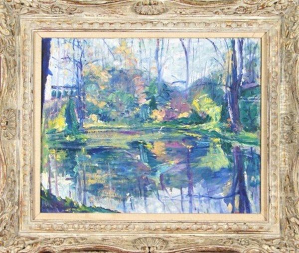 Impressionist Landscape Oil Painting by William Malherbe