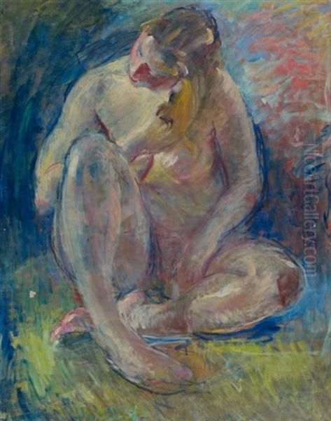 Studies Of Nude Oil Painting by William Malherbe