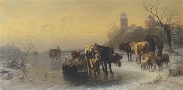 Gang Zum Viehmarkt by Christian Friedrich Mali