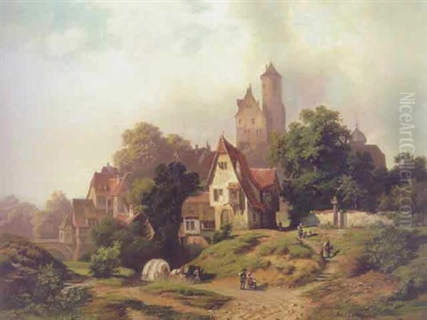 Landliche Idylle Oil Painting by Christian Friedrich Mali