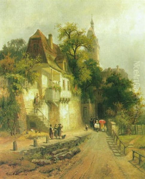 Der Taufgang Oil Painting by Christian Friedrich Mali