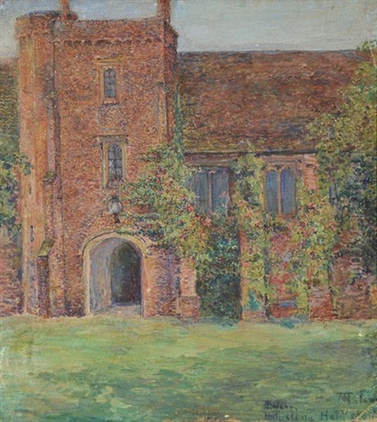 Hatfield House Old Palace Of Queen Elizabeth Oil Painting by Blondelle Malone