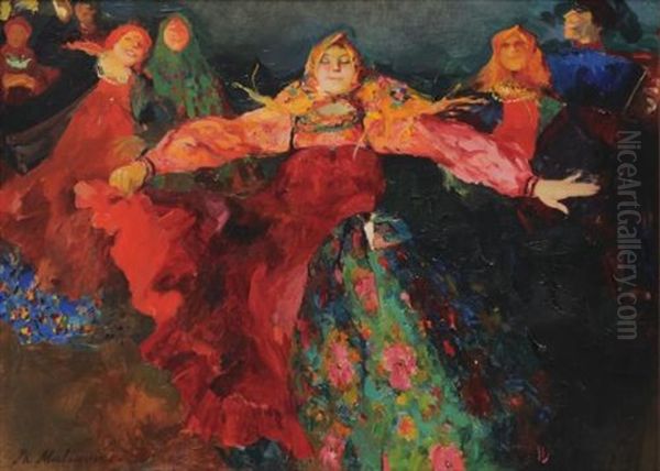 The Dance Oil Painting by Filip Malyavin