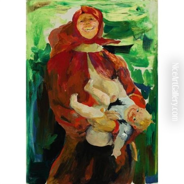 Maternity Oil Painting by Filip Malyavin