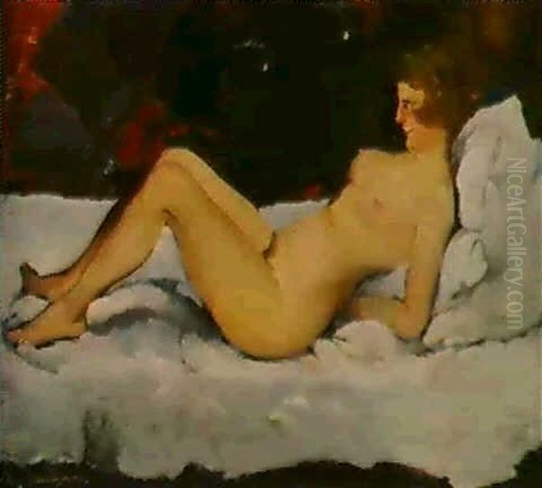 Nude Oil Painting by Filip Malyavin