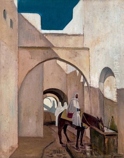 Essaouira, La Medina Oil Painting by Azouaoui Mammeri