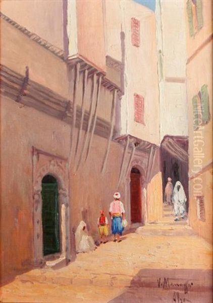 Ruelle A Alger Oil Painting by Vincent Manago