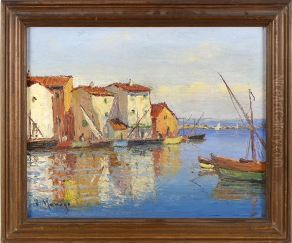 Le Port De Martigues Oil Painting by Vincent Manago