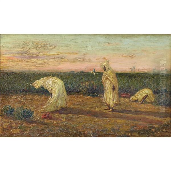 Priere Du Soir, Maroc Oil Painting by Vincent Manago