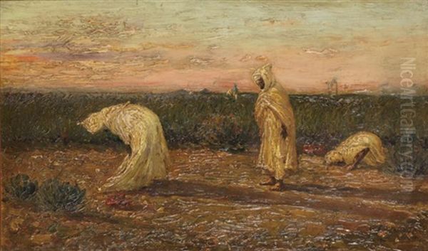 Priere Du Soir Au Maroc Oil Painting by Vincent Manago