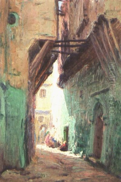 Le Mur Vert, Alger Oil Painting by Vincent Manago