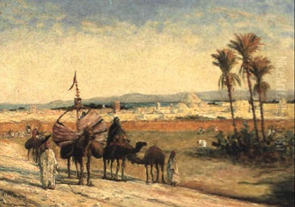 Panorama Di Tunis Oil Painting by Vincent Manago