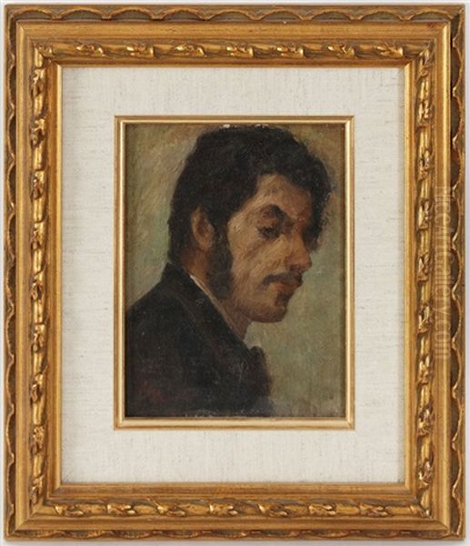 Portrait D'homme Oil Painting by Antonio Mancini