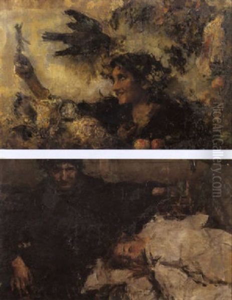 Fantasia Oil Painting by Antonio Mancini