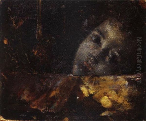 Scugnizzo, 1873 Oil Painting by Antonio Mancini