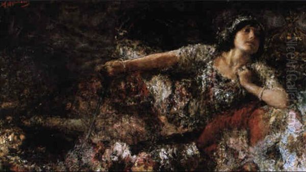 Salome (danzatrice) Oil Painting by Antonio Mancini