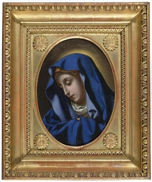 Madonna Oil Painting by Bartolommeo Mancini