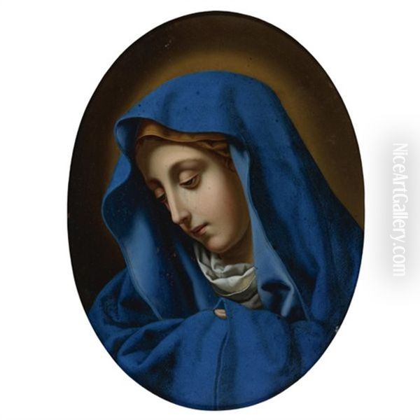 La Madonna Del Dito Oil Painting by Bartolommeo Mancini